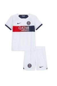 Fotbalové Dres Paris Saint-Germain Dětské Venkovní Oblečení 2023-24 Krátký Rukáv (+ trenýrky)